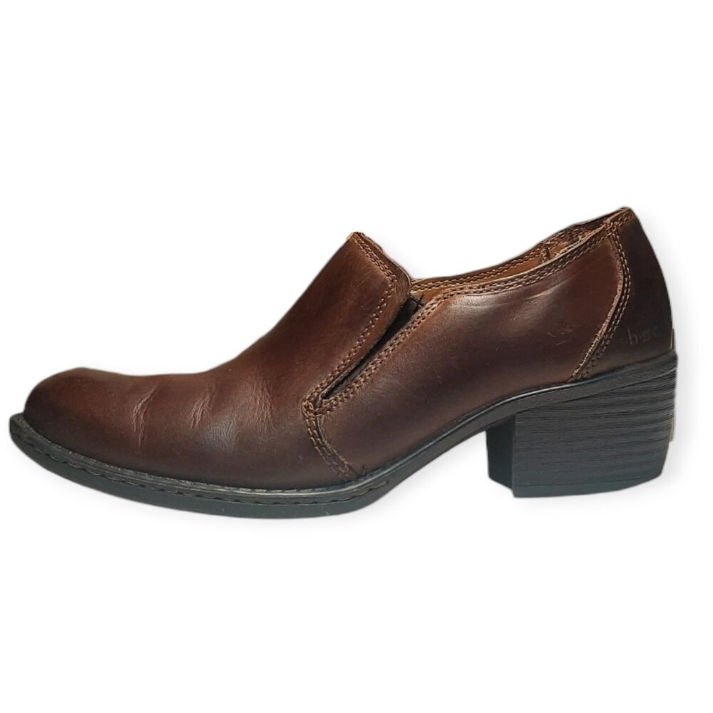 Boc Born Concept Women's Sz 7.5 Chime Dark Chocolate Brown Booties Slip On Shoes
